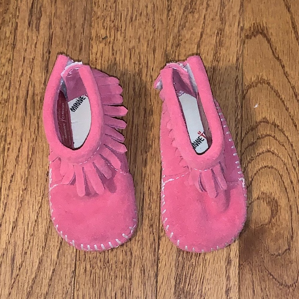 Baby Minnetonka Pink Boots